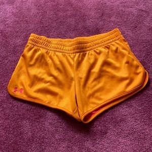 Under Armour Orange Workout Shorts